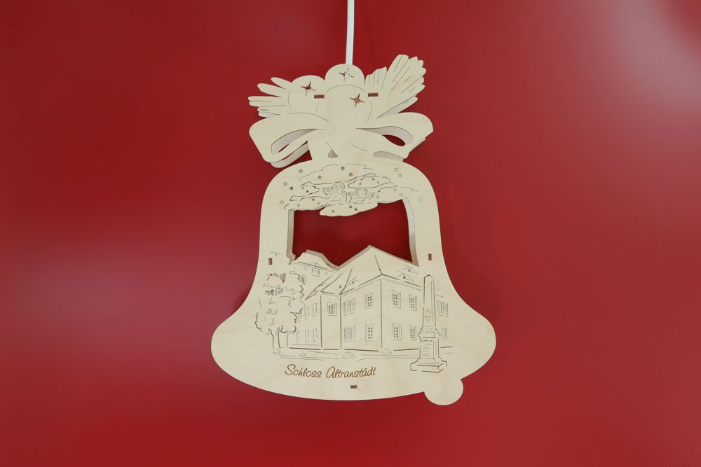 Fensterbild beleuchtet Altranstädt Schloss