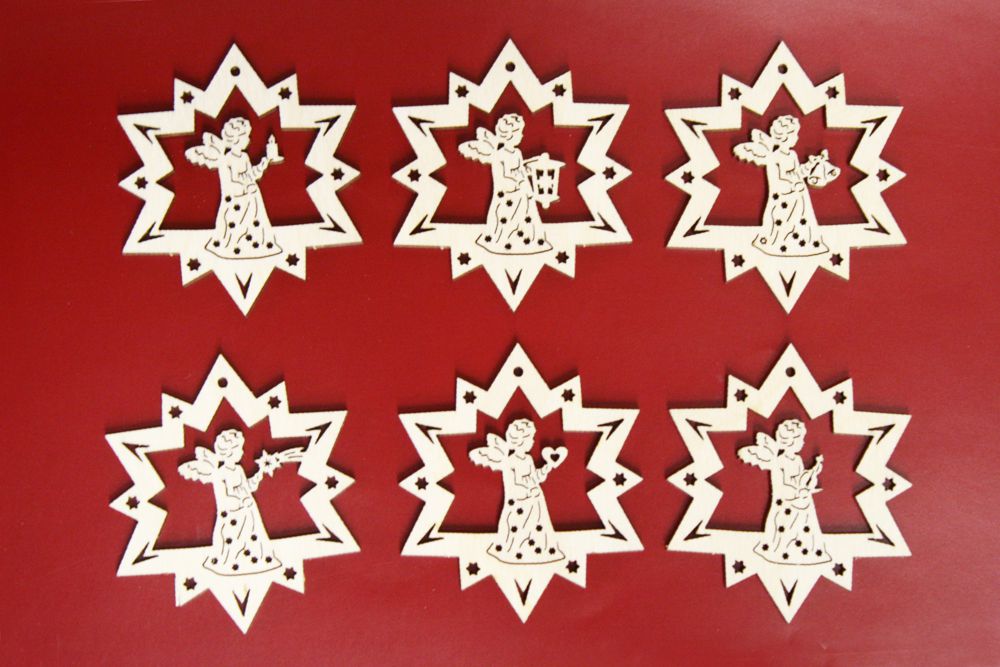 Baumschmuck Engel im Stern
