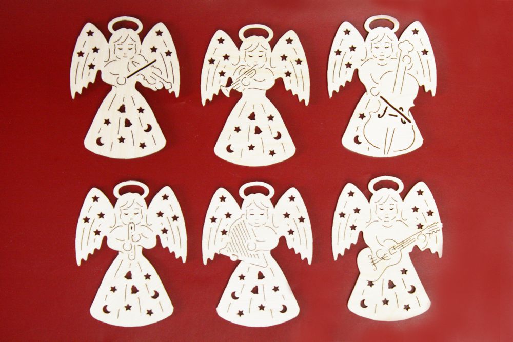 Baumschmuck Engel mit Musikinstrumenten
