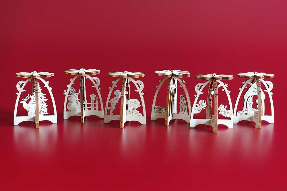Baumschmuck 3D-Pyramide