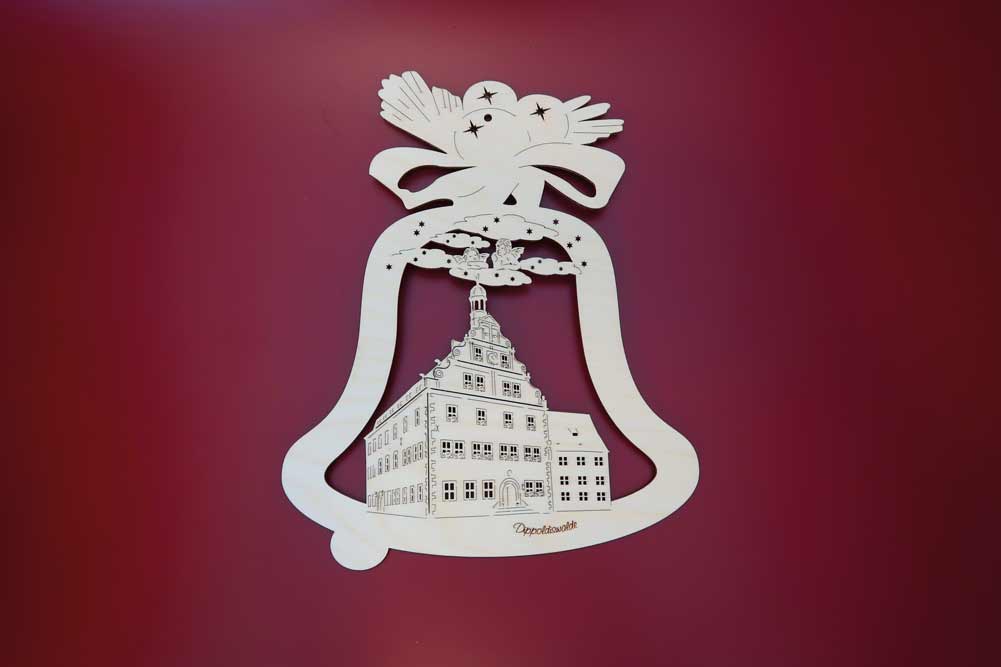 Fensterbild Dippoldiswalde Rathaus unbeleuchtet