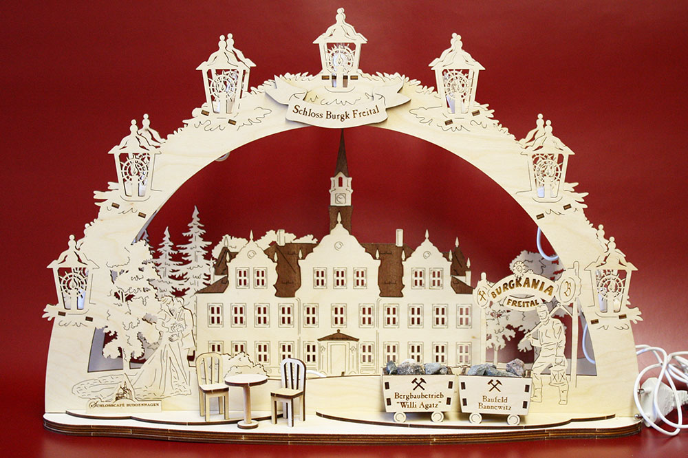 Schwibbogen Freital Schloss Burgk Hochzeit