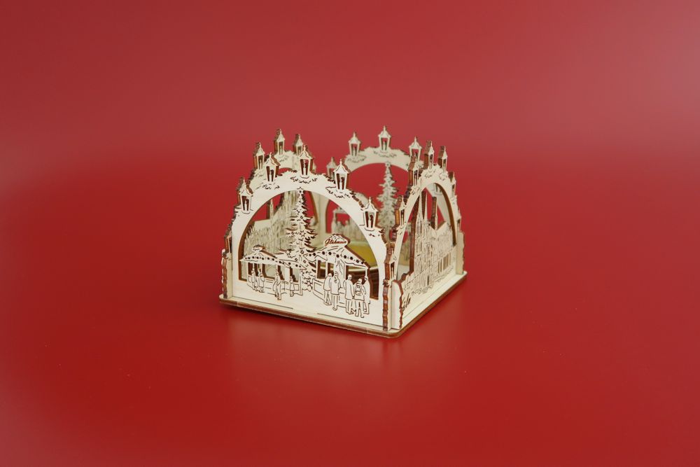 Teelichthalter eckig Köln Dom