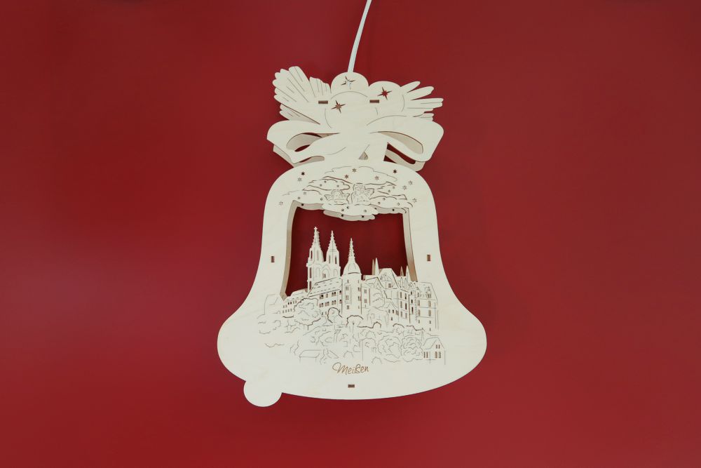 Fensterbild beleuchtet Meißen<br />Albrechtsburg