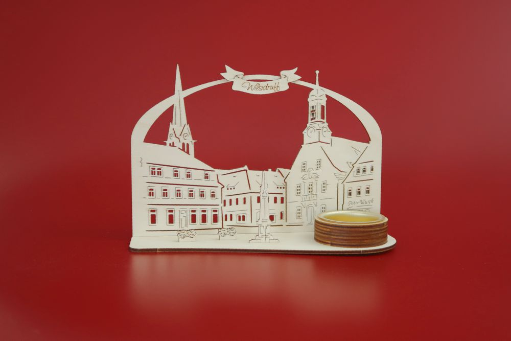 Teelichthalter Wilsdruff Rathaus