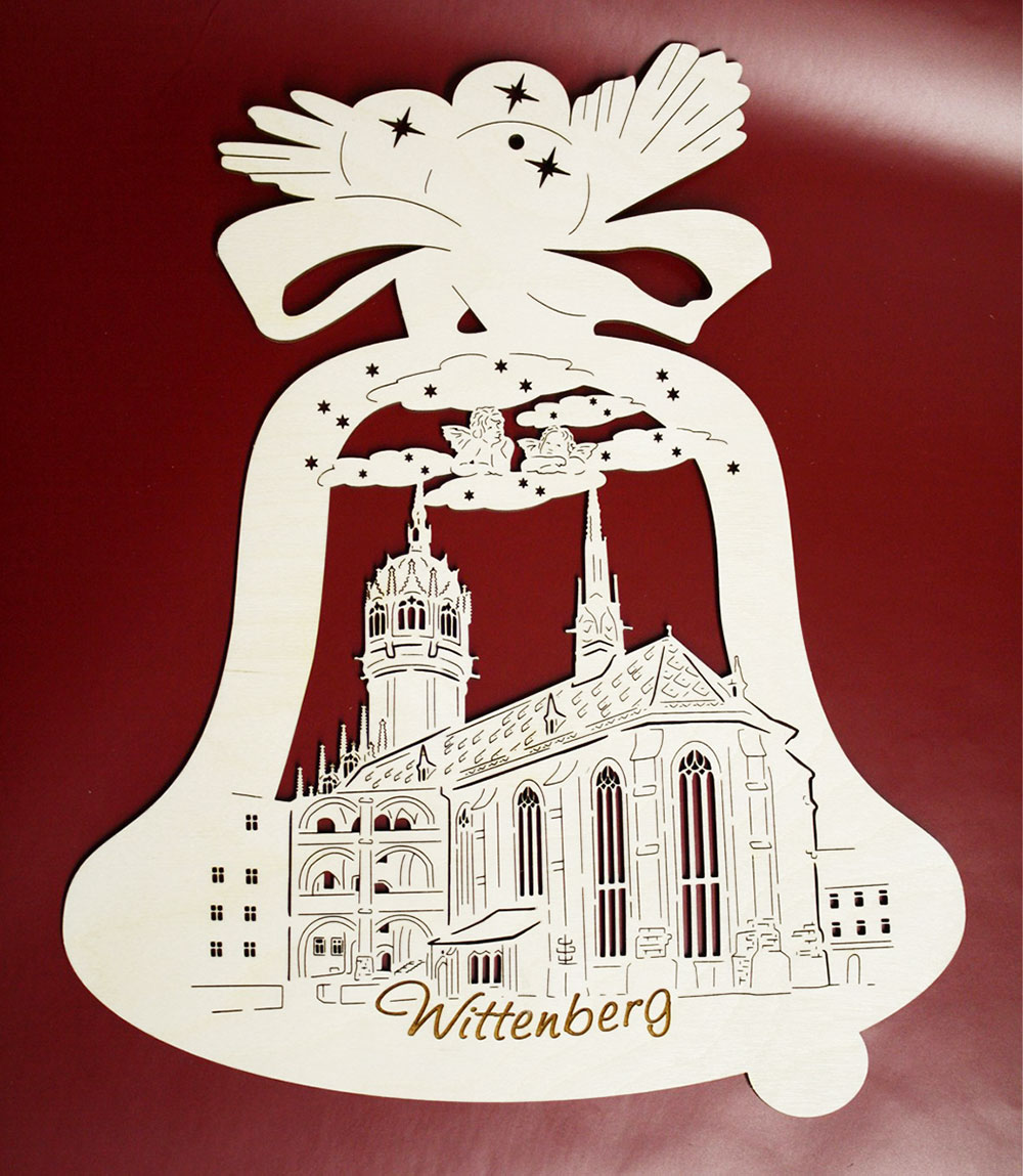 Fensterbild Lutherstadt Wittenberg Schlosskirche