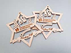 Firmenpräsent - Baumschmuck mit Logo